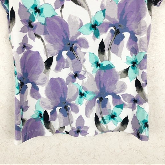 NWOT Croft & Barrow floral top whimsical Cottagecore - Picture 3 of 9